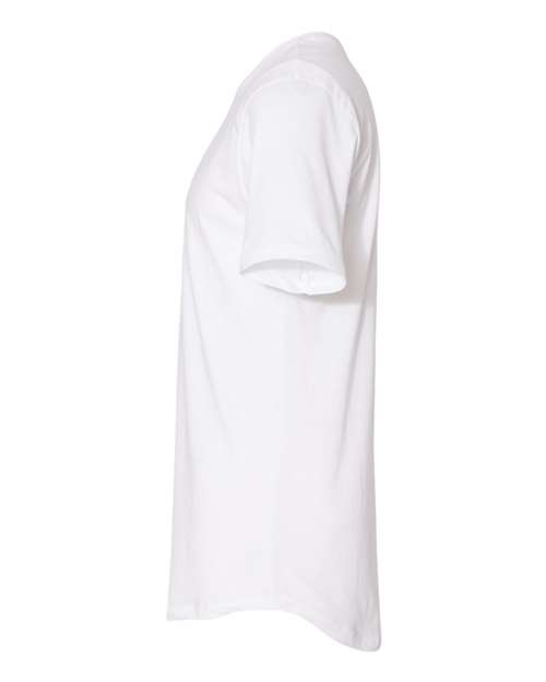 Cotton Long Body T-Shirt - DirectSide - B38618002 - White