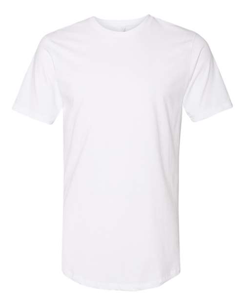 Cotton Long Body T-Shirt - Front - B38618002 - White