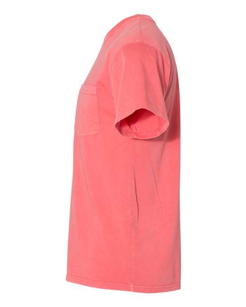 Inspired Dye Short Sleeve Pocket Crew - DirectSide - B39618272 - Guava