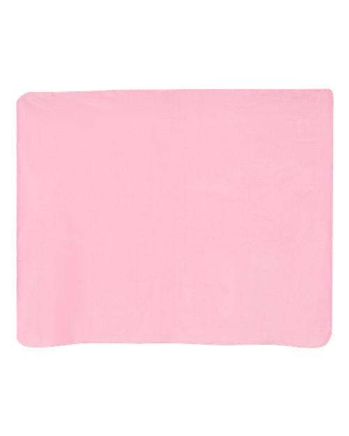 Fleece Throw Blanket - Back - B15166300 - Pink