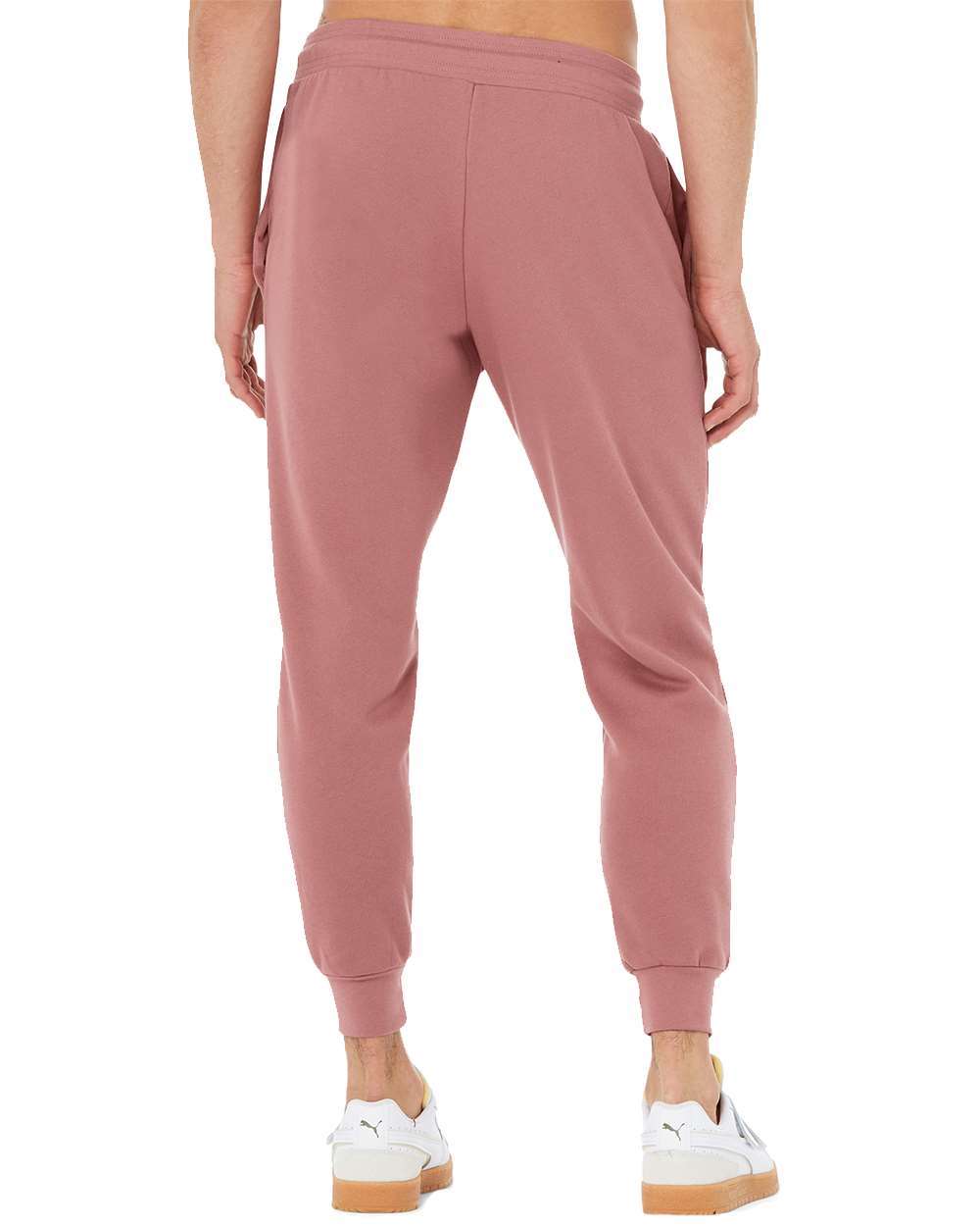 Unisex Sponge Fleece Jogger Sweatpants - OnModelBack - B36806572 - Mauve