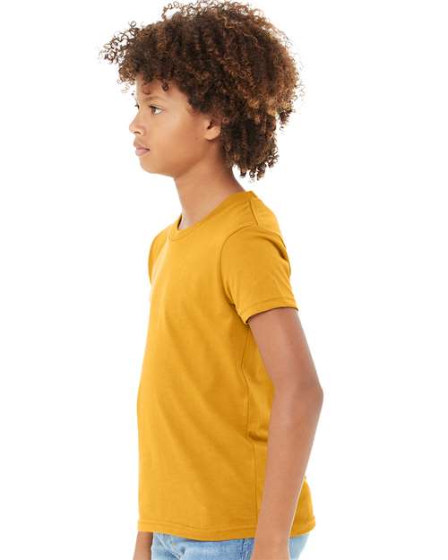 Youth Jersey Tee - OnModelSide - B38006553 - Mustard