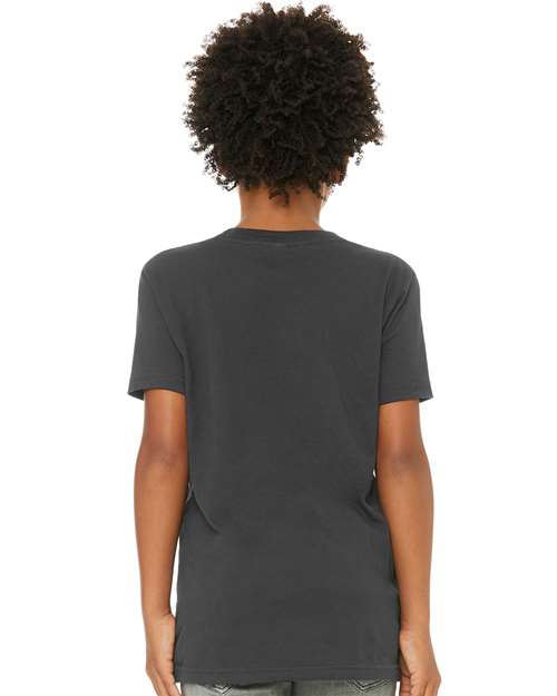 Youth Jersey Tee - OnModelBack - B38006593 - Dark Grey