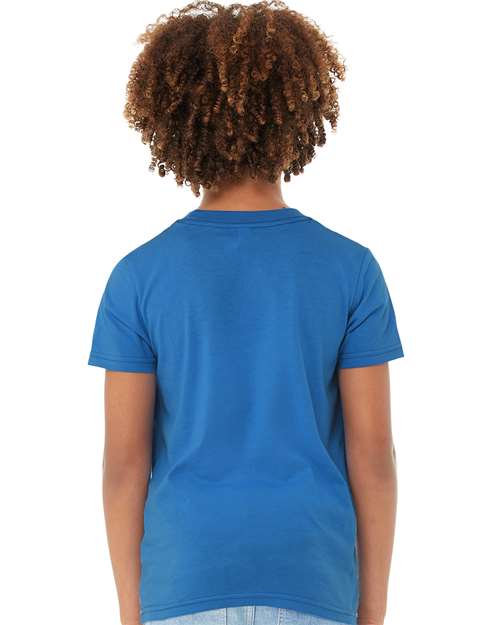 Youth Jersey Tee - OnModelBack - B38006183 - Columbia Blue
