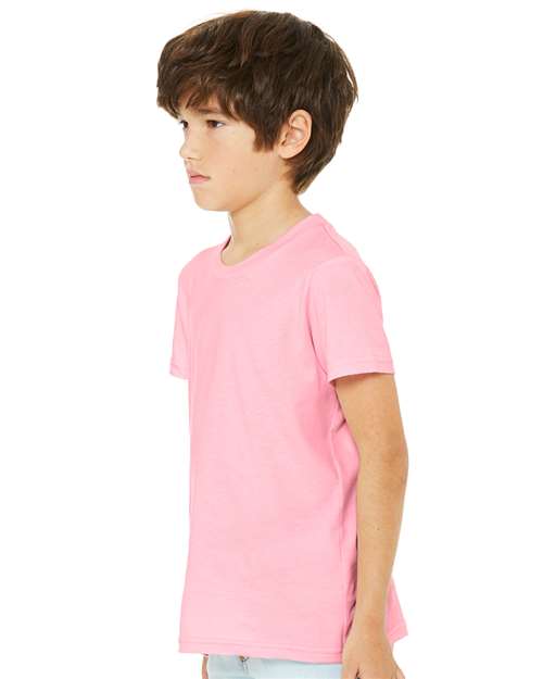 Youth Jersey Tee - OnModelSide - B38006303 - Pink