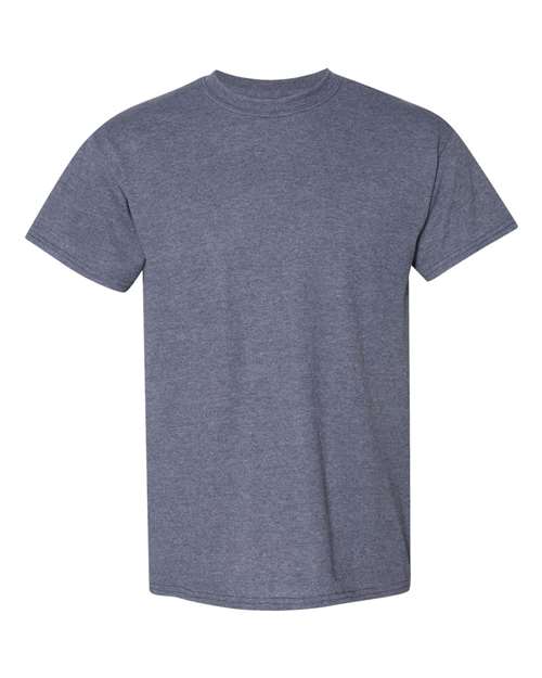 DryBlend® T-Shirt - Front - B06560643 - Heather Dark Navy