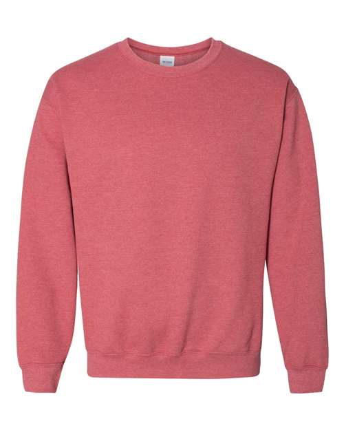 Heavy Blend™ Crewneck Sweatshirt - Front - B21060783 - Heather Scarlet Red