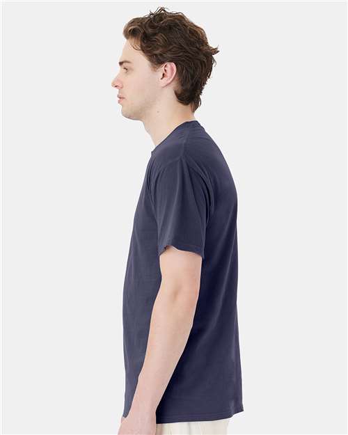 Garment-Dyed Pocket T-Shirt - OnModelSide - B35200683 - Anchor Slate
