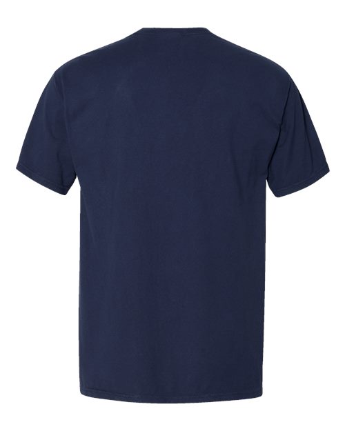 Garment-Dyed Pocket T-Shirt - Back - B35200653 - Navy