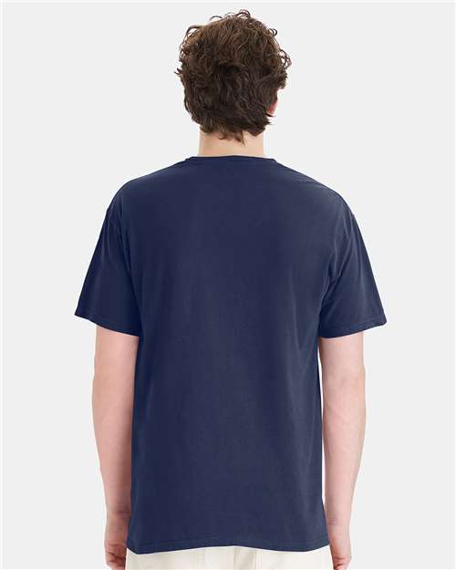 Garment-Dyed Pocket T-Shirt - OnModelBack - B35200653 - Navy