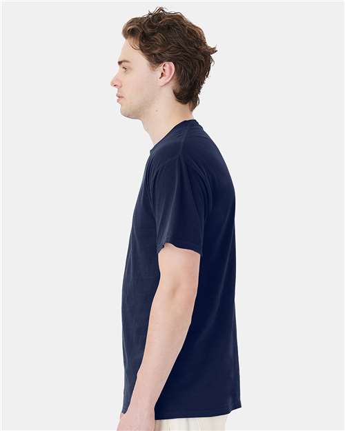 Garment-Dyed Pocket T-Shirt - OnModelSide - B35200653 - Navy