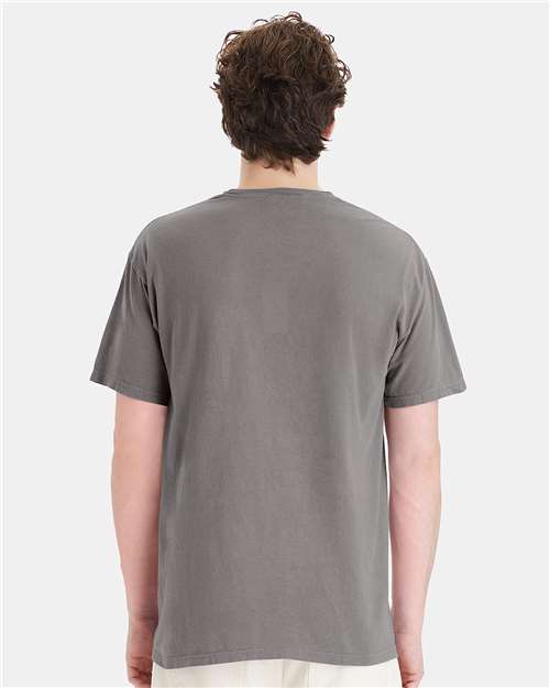 Garment-Dyed Pocket T-Shirt - OnModelBack - B35200133 - Concrete Grey