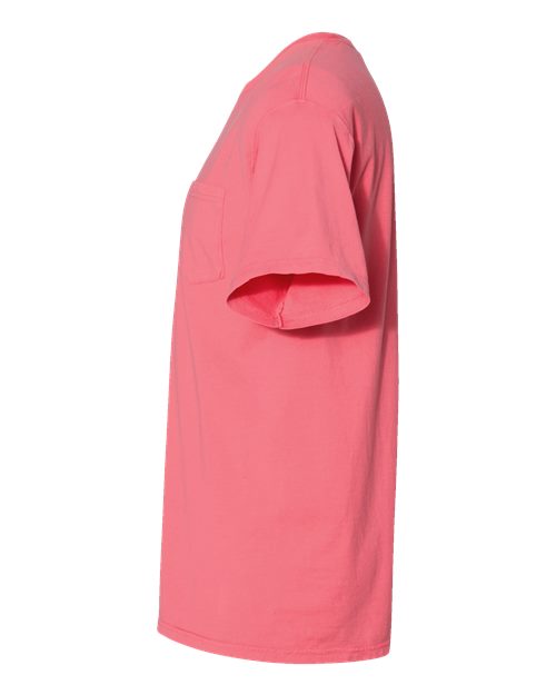 Garment-Dyed Pocket T-Shirt - DirectSide - B35200273 - Coral Craze