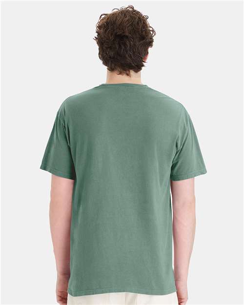 Garment-Dyed Pocket T-Shirt - OnModelBack - B35200543 - Cypress Green