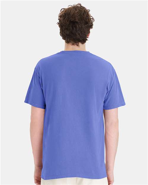 Garment-Dyed Pocket T-Shirt - OnModelBack - B35200813 - Deep Forte Blue