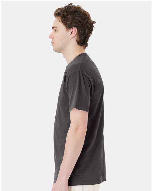Garment-Dyed Pocket T-Shirt - OnModelSide - B35200093 - New Railroad Grey