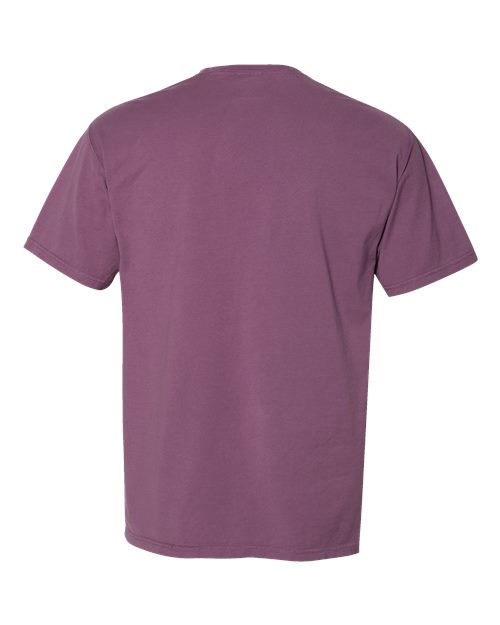 Garment-Dyed Pocket T-Shirt - Back - B35200673 - Purple Plum Raisin