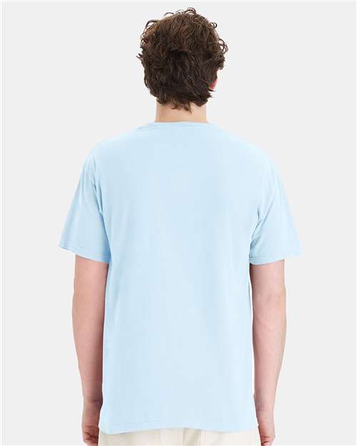 Garment-Dyed Pocket T-Shirt - OnModelBack - B35200263 - Soothing Blue