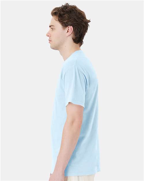 Garment-Dyed Pocket T-Shirt - OnModelSide - B35200263 - Soothing Blue