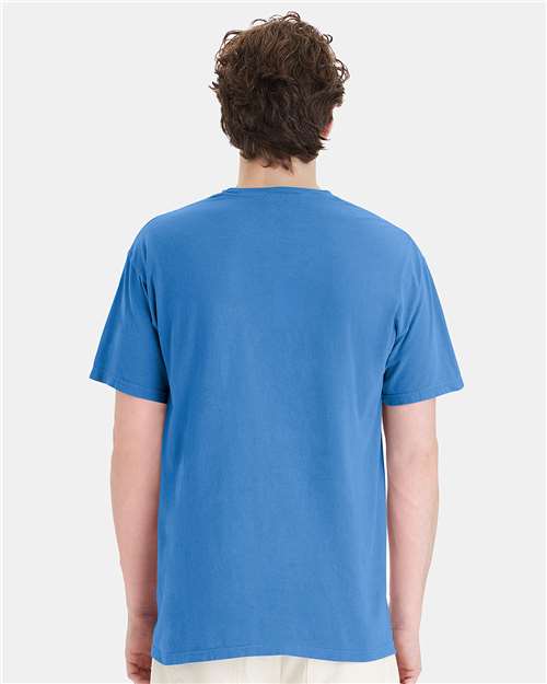Garment-Dyed Pocket T-Shirt - OnModelBack - B35200253 - Summer Sky Blue