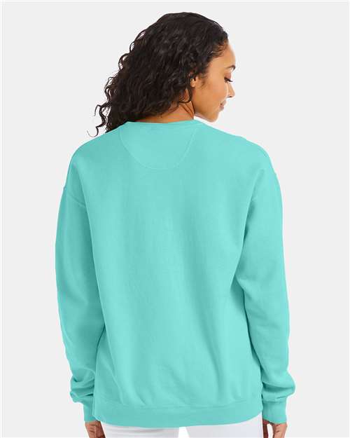 Garment-Dyed Crewneck Sweatshirt - OnModelBack - B35700873 - Mint
