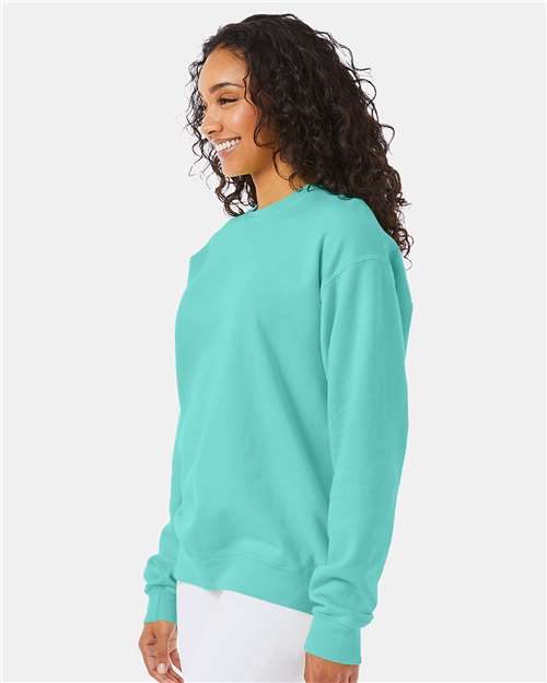 Garment-Dyed Crewneck Sweatshirt - OnModelSide - B35700873 - Mint