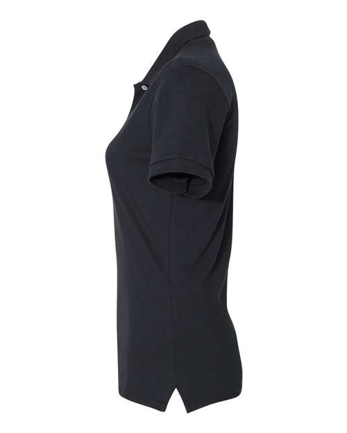 Women's 100% Ring-Spun Cotton Piqué Polo - DirectSide - B54435503 - Black