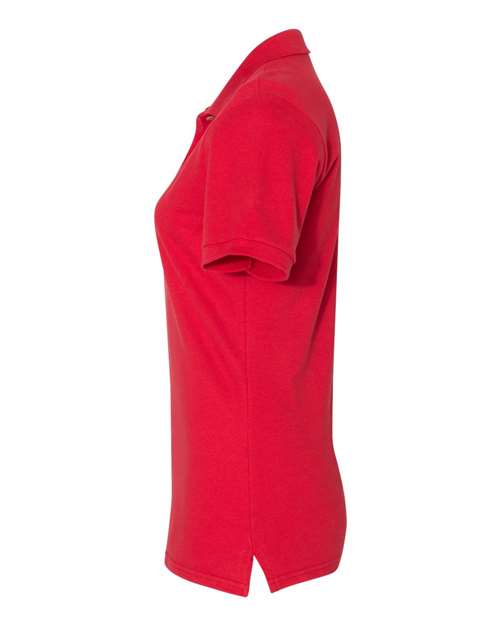 Women's 100% Ring-Spun Cotton Piqué Polo - DirectSide - B54435703 - True Red