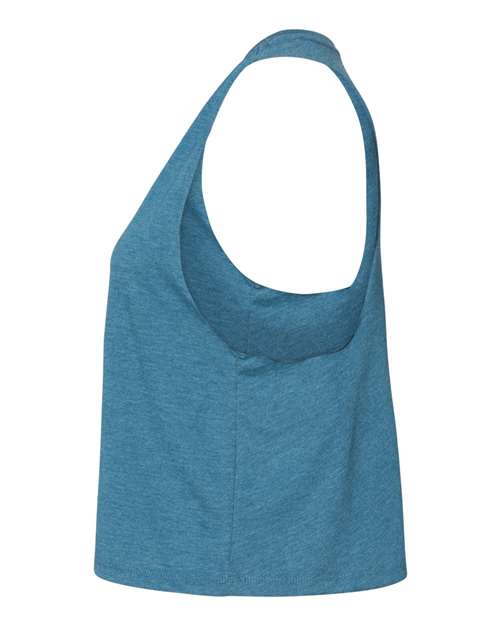 Women's Racerback Crop Tank - DirectSide - B19206763 - Heather Deep Teal