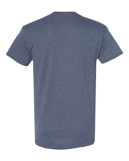 Heavy Cotton™ T-Shirt - Back - B00060343 - Heather Navy