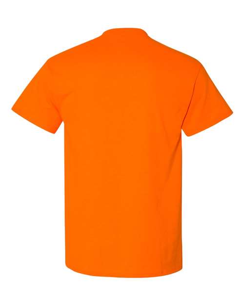 DryBlend® Pocket T-Shirt - Back - B07260183 - Safety Orange