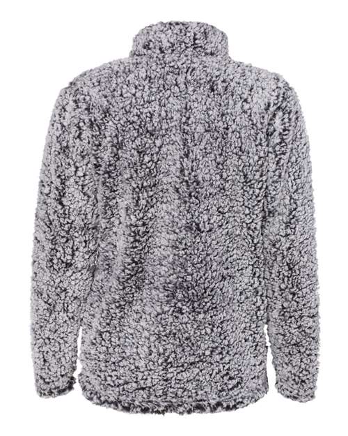 Women’s Epic Sherpa Quarter-Zip Pullover - Back - B22928513 - Black Heather