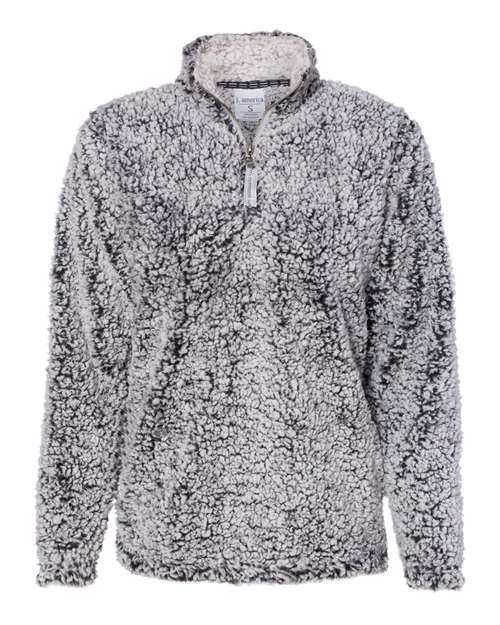 Women’s Epic Sherpa Quarter-Zip Pullover - Front - B22928513 - Black Heather
