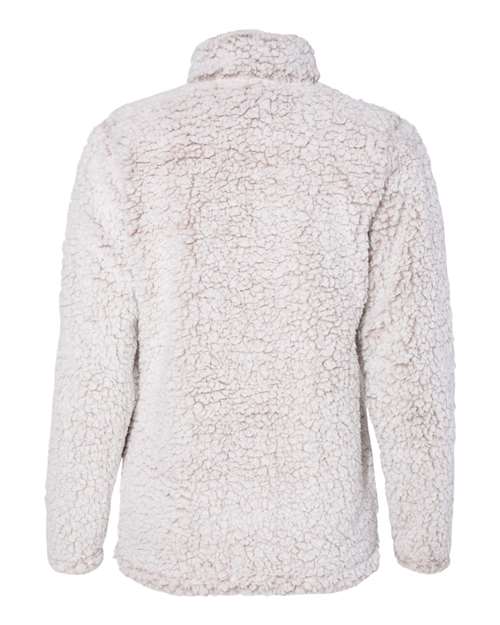 Women’s Epic Sherpa Quarter-Zip Pullover - Back - B22928363 - Oatmeal Heather