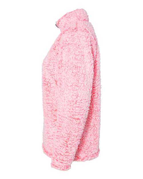 Women’s Epic Sherpa Quarter-Zip Pullover - DirectSide - B22928273 - Fire Coral Heather