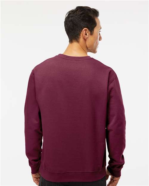 Midweight Crewneck Sweatshirt - OnModelBack - B83676533 - Maroon