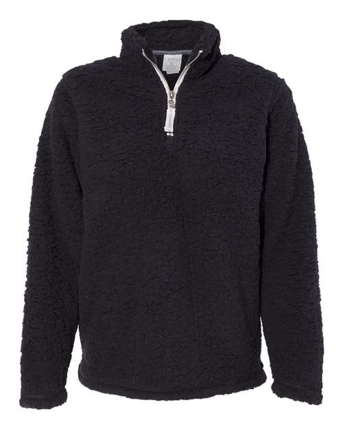 Women’s Epic Sherpa Quarter-Zip Pullover - Front - B22928507 - Black
