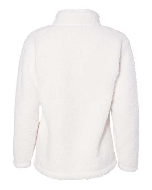 Women’s Epic Sherpa Quarter-Zip Pullover - Back - B22928247 - Cream