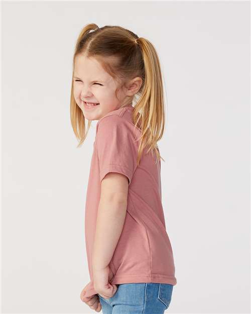 Toddler Fine Jersey Tee - OnModelSide - B31838333 - Mauvelous