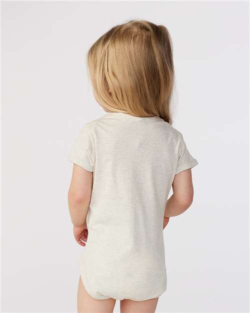 Infant Fine Jersey Bodysuit - OnModelBack - B33438241 - Natural Heather