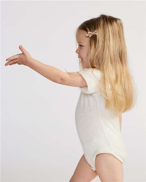 Infant Fine Jersey Bodysuit - OnModelSide - B33438241 - Natural Heather
