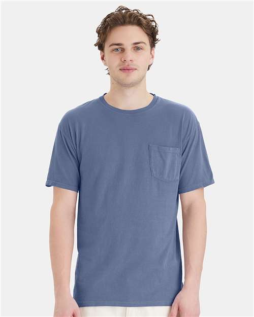 Garment-Dyed Pocket T-Shirt - OnModelFront - B35200103 - Saltwater