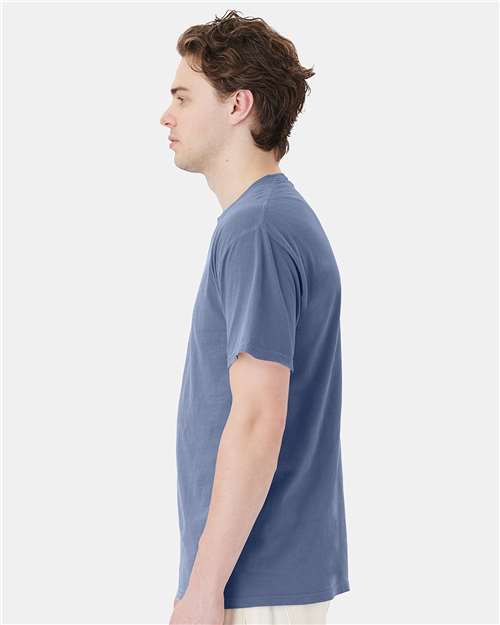 Garment-Dyed Pocket T-Shirt - OnModelSide - B35200103 - Saltwater