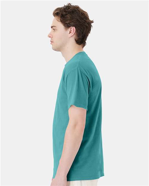 Garment-Dyed Pocket T-Shirt - OnModelSide - B35200113 - Spanish Moss