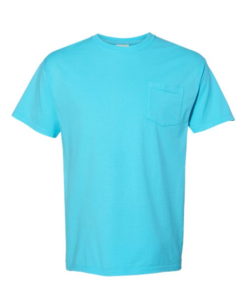 Garment-Dyed Pocket T-Shirt - Front - B35200123 - Freshwater
