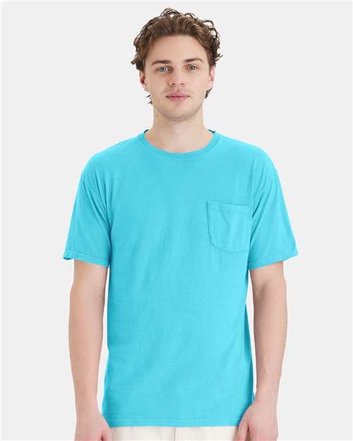 Garment-Dyed Pocket T-Shirt - OnModelFront - B35200123 - Freshwater