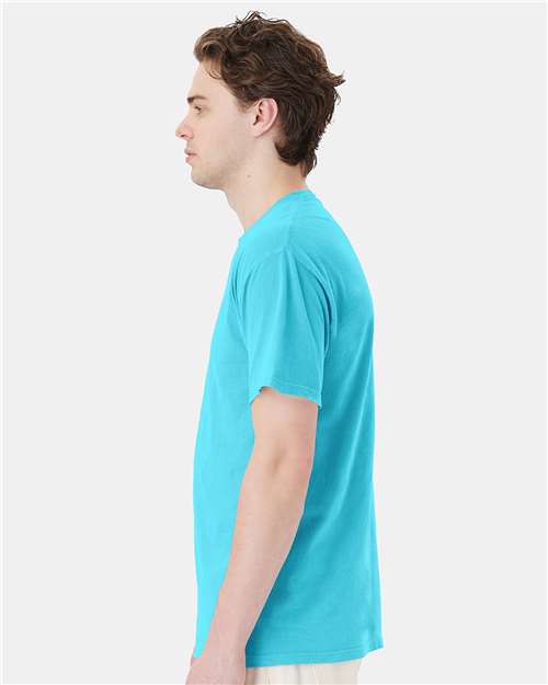 Garment-Dyed Pocket T-Shirt - OnModelSide - B35200123 - Freshwater