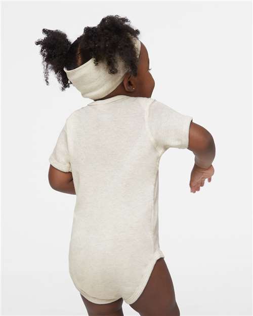 Infant Baby Rib Bodysuit - OnModelBack - B30238231 - Natural Heather