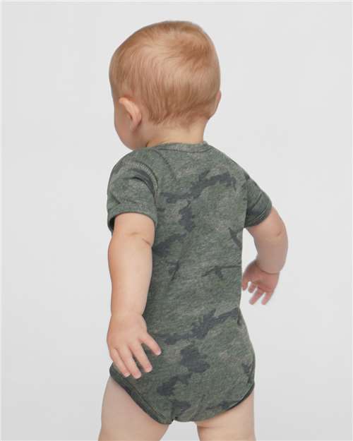 Infant Fine Jersey Bodysuit - OnModelBack - B33438621 - Vintage Camo