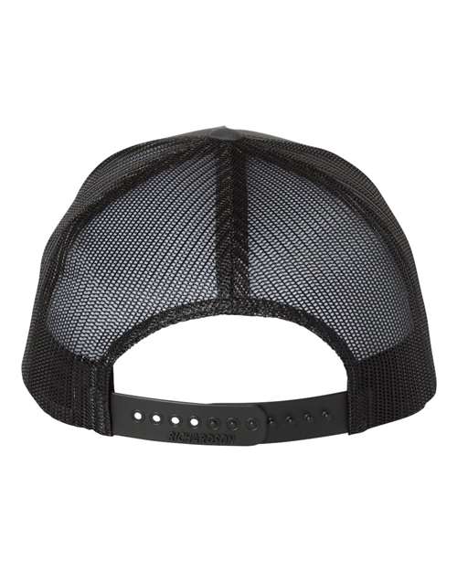 Five-Panel Trucker Cap - Back - B00195090 - Charcoal/ Black